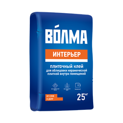 Клей плиточный Волма-Интерьер 25 кг - купить клей плиточный Волма-Интерьер 25 кг : цена, фото