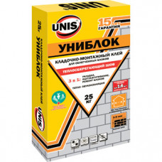 Кладочно-монтажный клей Unis/Юнис Униблок 25 кг
