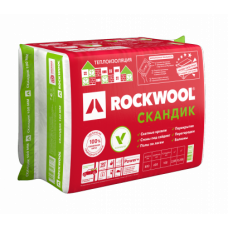 Утеплитель Базальтовая вата Rockwool / Роквул Лайт Баттс Скандик 800х600х100 мм 6 штук в упаковке