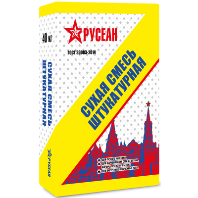 Сухая штукатурная смесь Русеан М 150 40 кг ,низкая цена-купить в интернет магазине ШопМат.