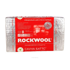 Каменная вата Rockwool / Роквул Сауна Баттс 1000х600х50мм (4,8м2 ;0.24м3)