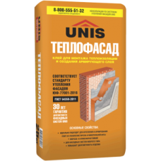 Клей для монтажа теплоизоляции Unis  / Юнис Теплофасад 25 кг