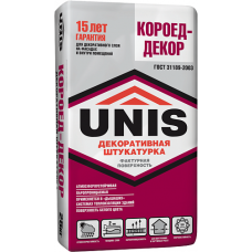 Штукатурка декоративная Unis / Юнис «Короед-Декор» 2,0 мм 25 кг Штукатурка декоративная Unis / Юнис «Короед-Декор» 2,0 мм 25 кг