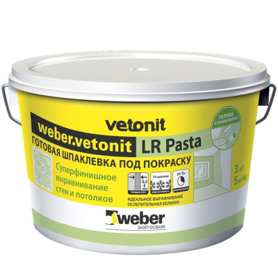 Шпатлевка Weber-Vetonit/Вебер-Ветонит  LR Pasta 20кг