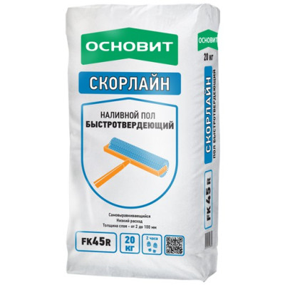Пол наливной Основит Скорлайн FK45R 20 кг - купить в Шопмат.
