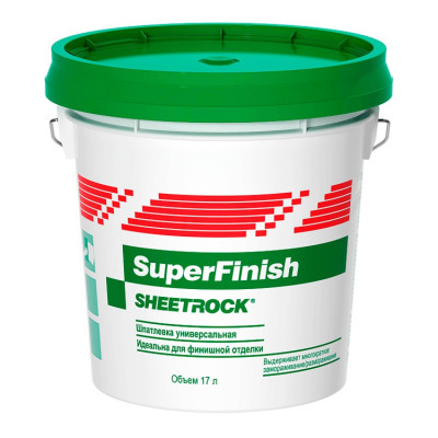 Шпатлевка универсальная Sheetrock SuperFinish/Шитрок СуперФиниш 28 кг