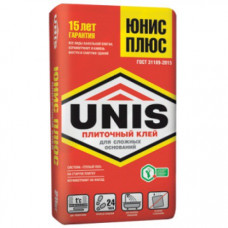 Клей для плитки Unis/ Юнис  Плюс 25 кг