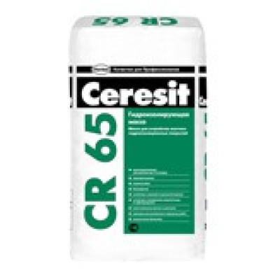Масса гидроизоляционная Ceresit CR 65 25 кг - Купить в Шопмат.