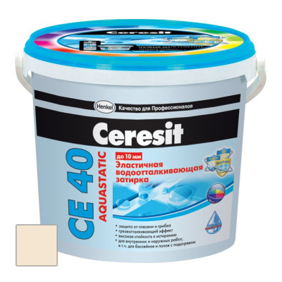 Затирка эластичная Ceresit CE 40 Aquastatic Натура - Купить в Шопмат.