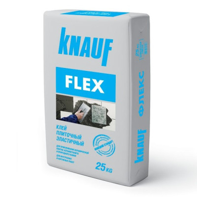 Клей для плитки и природного камня Knauf Flex/Кнауф Флекс 25 кг - купить клей для плитки и природного камня Knauf Flex/Кнауф Флекс 25 кг : цена, фото