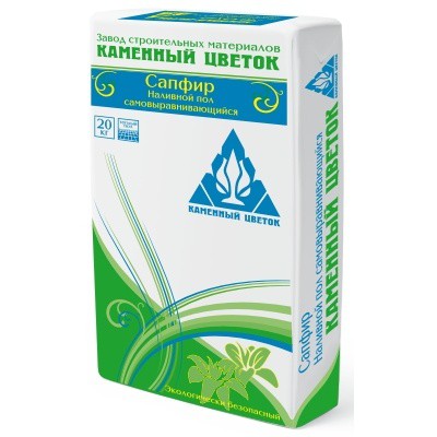 Пол наливной самовыравнивающийся Каменный цветок Сапфир 20 кг - Купить в Шопмат.