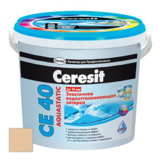 Затирка цементная Ceresit CE 40 Aquastatic Карамель 2 кг