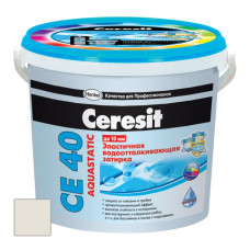 Затирка цементная Ceresit CE 40 Aquastatic Жасмин 2 кг Затирка цементная Ceresit CE 40 Aquastatic Жасмин 2 кг