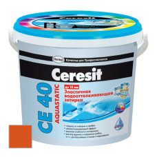 Затирка цементная Ceresit CE 40 Aquastatic Кирпич 2 кг