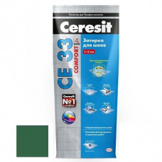 Затирка для узких швов Ceresit СЕ33 Comfort зеленая 2 кг