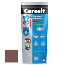 Затирка для узких швов Ceresit СЕ33 Comfort какао 2 кг Затирка для узких швов Ceresit СЕ33 Comfort какао 2 кг