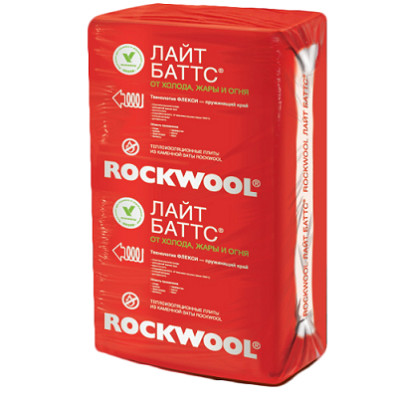 Базальтовая вата Rockwool / Роквул Лайт Баттс 1000х600х100 мм 5 штук в упаковке