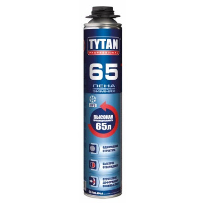 Пена монтажная профессиональная Tytan Professional 65 зимняя 750 мл - Купить в шопмат.